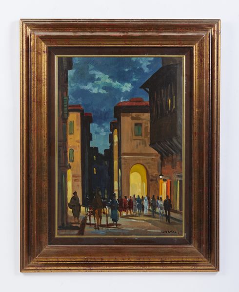 NATALI RENATO (1864 - 1947) : Attribuito a. Via Greca, Livorno  - Asta Asta 469 | ARTE ANTICA E DEL XIX SECOLO Online - Associazione Nazionale - Case d'Asta italiane