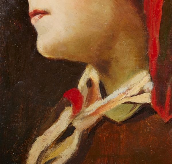 FONTANA ROBERTO (1844 - 1907) : Attribuito a. Profilo di donna  - Asta Asta 469 | ARTE ANTICA E DEL XIX SECOLO Online - Associazione Nazionale - Case d'Asta italiane