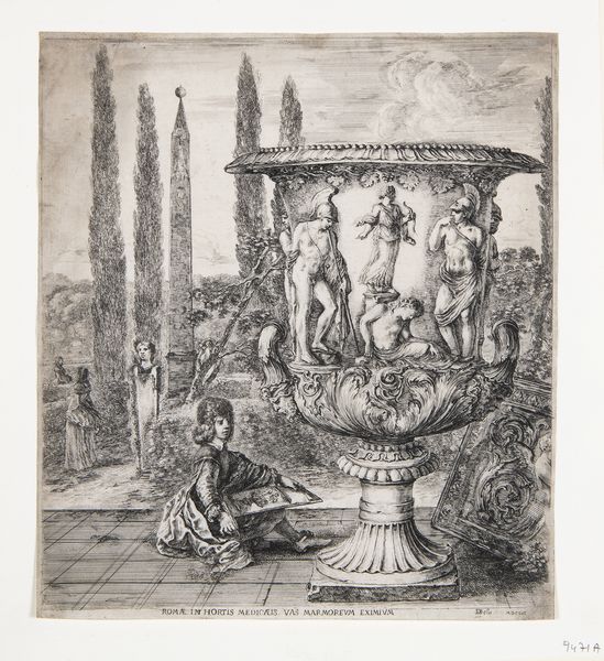 DELLA BELLA STEFANO (1610 - 1664) : Il Vaso mediceo  - Asta Asta 469 | ARTE ANTICA E DEL XIX SECOLO Online - Associazione Nazionale - Case d'Asta italiane