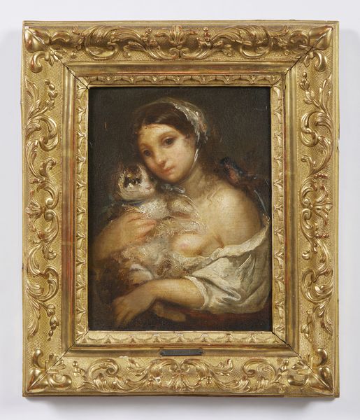 ARTISTA DEL XVIII-XIX SECOLO : Ragazza con gatto  - Asta Asta 469 | ARTE ANTICA E DEL XIX SECOLO Online - Associazione Nazionale - Case d'Asta italiane
