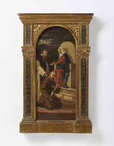 MORELLI  DOMENICO (1826 - 1901) : Attribuito a. Bozzetto per la pala d'altare per il Duomo di Caserta  - Asta Asta 469 | ARTE ANTICA E DEL XIX SECOLO Online - Associazione Nazionale - Case d'Asta italiane