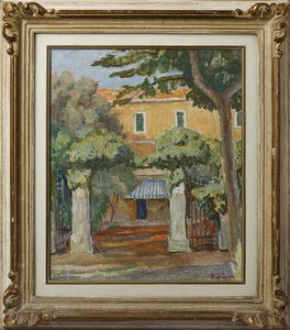 DE GRADA RAFFAELE (1885 - 1957) : Pensione al mare  - Asta Asta 469 | ARTE ANTICA E DEL XIX SECOLO Online - Associazione Nazionale - Case d'Asta italiane