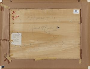 NATALI RENATO (1864 - 1947) : Cavalli al pascolo (Maremma)  - Asta Asta 469 | ARTE ANTICA E DEL XIX SECOLO Online - Associazione Nazionale - Case d'Asta italiane