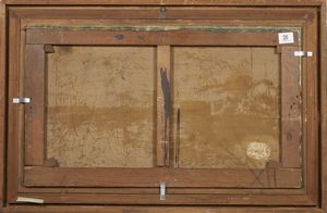 VERTUNNI ARTURO (1860 - 1910) : Attribuito a. Lago al tramonto con pescatori  - Asta Asta 469 | ARTE ANTICA E DEL XIX SECOLO Online - Associazione Nazionale - Case d'Asta italiane