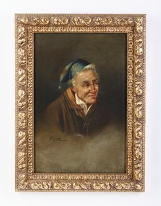 PAJETTA GUIDO PAOLO (1898 - 1987) : Attribuito a. Coppia di dipinti raffiguranti ritratto di anziano e ritratto di anziana  - Asta Asta 469 | ARTE ANTICA E DEL XIX SECOLO Online - Associazione Nazionale - Case d'Asta italiane