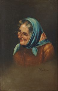 PAJETTA GUIDO PAOLO (1898 - 1987) : Attribuito a. Coppia di dipinti raffiguranti ritratto di anziano e ritratto di anziana  - Asta Asta 469 | ARTE ANTICA E DEL XIX SECOLO Online - Associazione Nazionale - Case d'Asta italiane