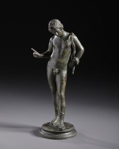 BRONZISTA ITALIANO DEL XIX-XX SECOLO : Narciso  - Asta Asta 469 | ARTE ANTICA E DEL XIX SECOLO Online - Associazione Nazionale - Case d'Asta italiane