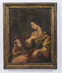 ARTISTA DEL XVII SECOLO : Sant'Agnese  - Asta Asta 469 | ARTE ANTICA E DEL XIX SECOLO Online - Associazione Nazionale - Case d'Asta italiane