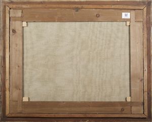 ARTISTA DEL XVII SECOLO : Natura morta con pesche, paiolo in rame, cacciagione e forme di formaggio  - Asta Asta 469 | ARTE ANTICA E DEL XIX SECOLO Online - Associazione Nazionale - Case d'Asta italiane