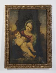 ARTISTA DEL XVIII SECOLO : Madonna dell'uva  - Asta Asta 469 | ARTE ANTICA E DEL XIX SECOLO Online - Associazione Nazionale - Case d'Asta italiane