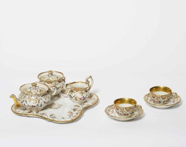 Servizio da t tte--tte, XIX secolo.  - Asta Ceramiche e vetri - Associazione Nazionale - Case d'Asta italiane