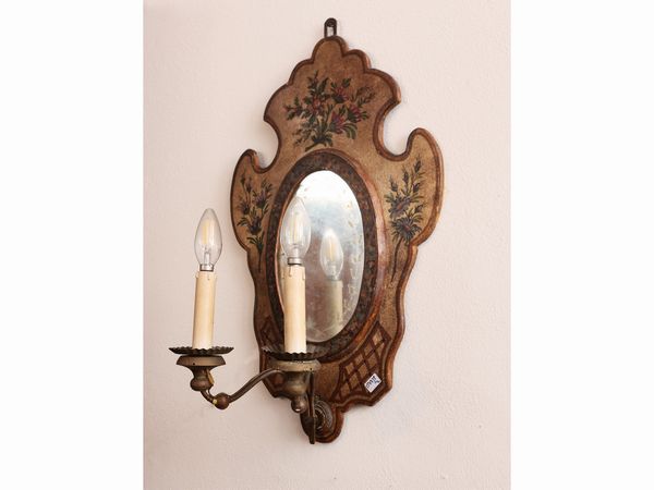 Coppia di ventole in legno laccato  - Asta Dballage. Occasioni in asta - Associazione Nazionale - Case d'Asta italiane