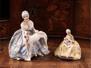Luigi Fabris - Due gruppi in porcellana