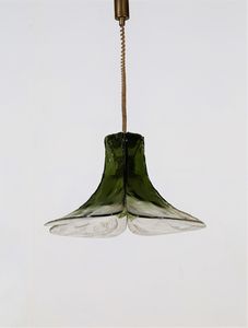 CARLO NASON - Lampadario in vetro Murano e metallo, per Mazzega anni 60
