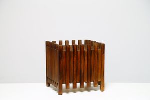 ETTORE SOTTSASS - Fioriera in legno, per Poltronova anni 60