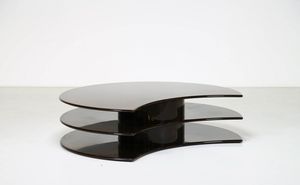 MANIFATTURA ITALIANA - Tavolino girevole in legno laccato,