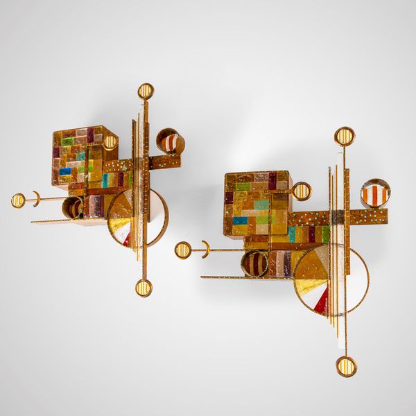 ALBANO POLI : Due lampade a parete  - Asta Arredi del '900 - Associazione Nazionale - Case d'Asta italiane