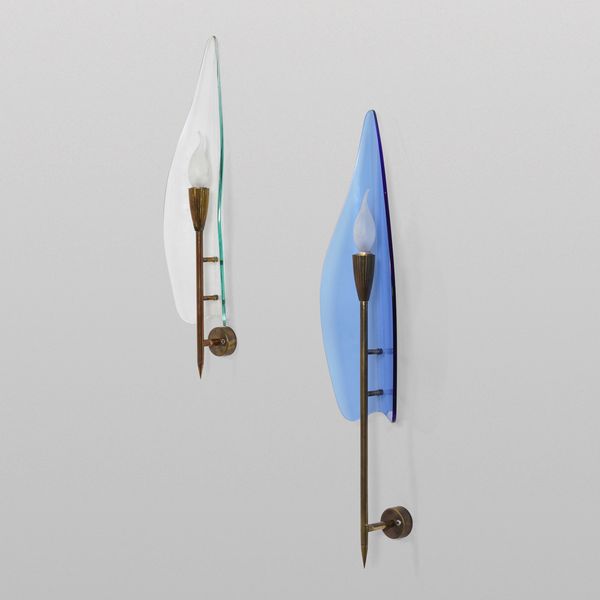 CRISTAL ART : Due lampade a parete  - Asta Arredi del '900 - Associazione Nazionale - Case d'Asta italiane