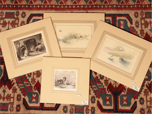 Cani da caccia  - Asta Flora & Fauna. Una collezione di stampe - Associazione Nazionale - Case d'Asta italiane