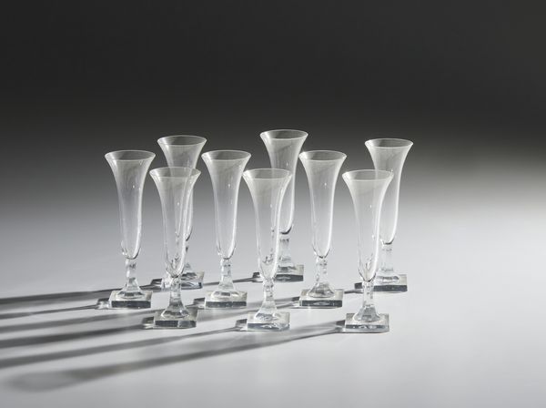 MANIFATTURA DEL XX SECOLO : Set di 9 fl�tes  - Asta Asta 472 | ARTE ANTICA E DEL XIX SECOLO Virtuale - Associazione Nazionale - Case d'Asta italiane