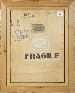 BACCI BACCIO MARIA (1888 - 1974) : Oleandri e pesche  - Asta Asta 472 | ARTE ANTICA E DEL XIX SECOLO Virtuale - Associazione Nazionale - Case d'Asta italiane