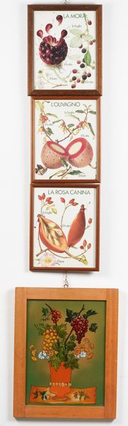 Dipinto su vetro e tre stampe  - Asta Dall'Ottocento all'Arte Contemporanea - Associazione Nazionale - Case d'Asta italiane