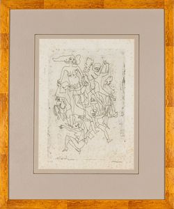 MINO MACCARI : Senza titolo  - Asta Dall'Ottocento all'Arte Contemporanea - Associazione Nazionale - Case d'Asta italiane