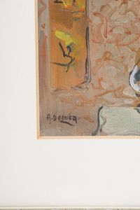 Arturo De Luca : Due dipinti ad olio su cartone  - Asta Dall'Ottocento all'Arte Contemporanea - Associazione Nazionale - Case d'Asta italiane