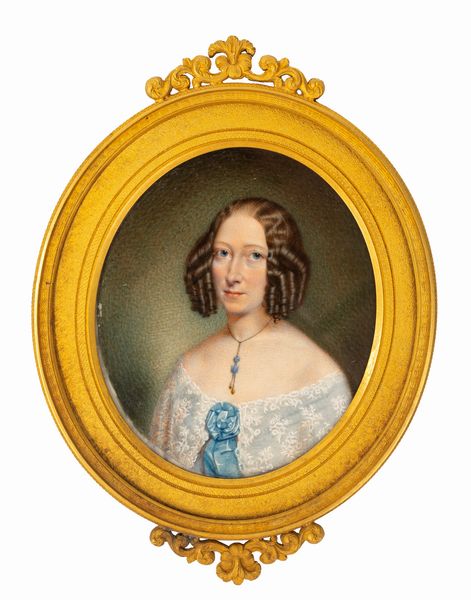 Miniatura raffigurante ritratto di dama, circa 1820  - Asta Incanti d'Arte - Associazione Nazionale - Case d'Asta italiane