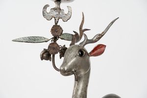 Coppia di cervi orientali in metallo, secoli XIX-XX  - Asta Incanti d'Arte - Associazione Nazionale - Case d'Asta italiane