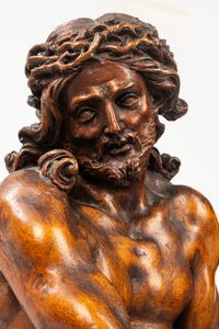 Scuola veneta, secolo XVII : Cristo alla colonna  - Asta Incanti d'Arte - Associazione Nazionale - Case d'Asta italiane