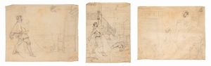 Francesco Vinea - Lotto di tre disegni