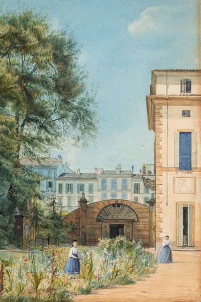 Giuseppe Bisi : Veduta di Milano  - Asta Arte Figurativa tra XIX e XX Secolo - Associazione Nazionale - Case d'Asta italiane