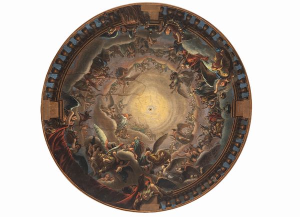 Enrico Scuri : Gloria di Maria (modello per la cupola del Duomo di Bergamo)  - Asta Arte Figurativa tra XIX e XX Secolo - Associazione Nazionale - Case d'Asta italiane