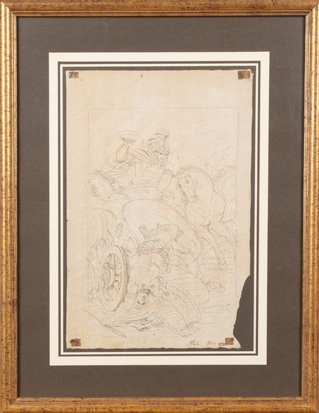 Attribuito a Bartolomeo Pinelli (Roma 1781-1835) : Morte di Ettore  - Asta Arte Figurativa tra XIX e XX Secolo - Associazione Nazionale - Case d'Asta italiane