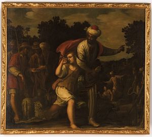 Scuola veneta del XVII secolo Episodi della vita di Giuseppe  - Asta Antiquariato - Associazione Nazionale - Case d'Asta italiane