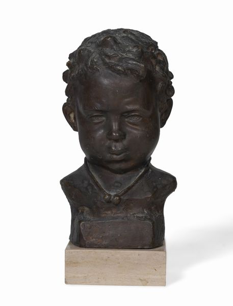 Giuseppe Franzese (?) Busto di bambino  - Asta Scultura - Associazione Nazionale - Case d'Asta italiane