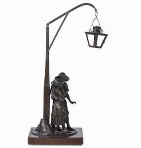 Celestino Fumagalli - Dichiarazione d�amore sotto il lampioncino