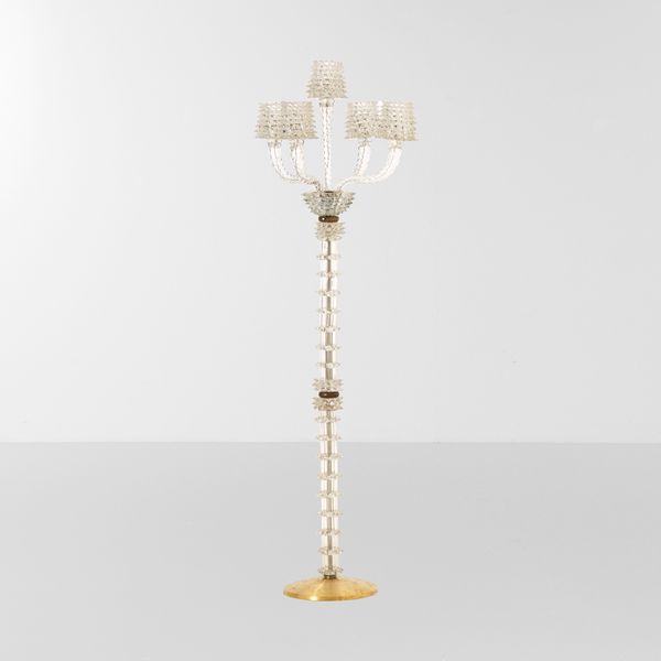 Barovier & Toso Murano : Lampada da terra della serie Rostrati  - Asta Design LAB - Associazione Nazionale - Case d'Asta italiane