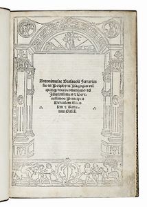 ANTONIO MUSA BRASAVOLA - In Porphyrii Isagogas...