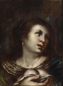 Carlo Cornara : Sant'Agata e Santa Caterina d'Alessandria  - Asta Dipinti Antichi - Associazione Nazionale - Case d'Asta italiane