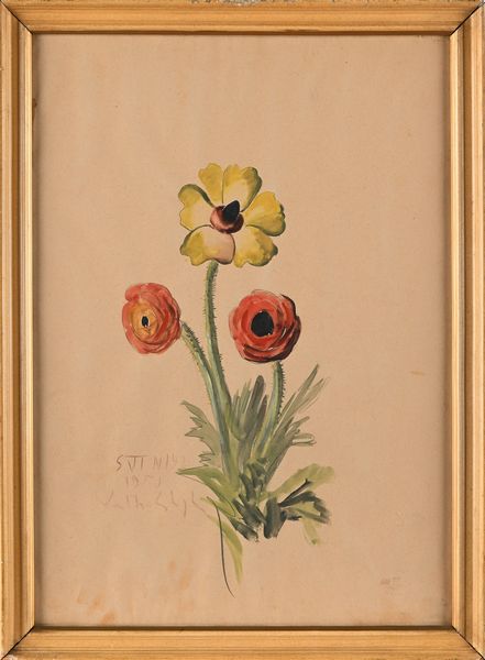 Paulo Ghiglia : Fiori x2  - Asta Dipinti del XIX e XX Secolo - Associazione Nazionale - Case d'Asta italiane