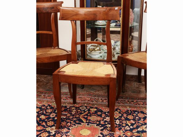 Serie di sei sedie in ciliegio  - Asta Una casa fiorentina - Associazione Nazionale - Case d'Asta italiane