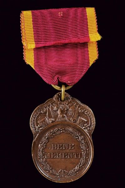 Medaglia Pio IX (1846-1878) Benemerenti militare in bronzo  - Asta Medaglie, Ordini e Decorazioni - Associazione Nazionale - Case d'Asta italiane