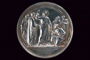 Medaglia Pio IX in argento  - Asta Medaglie, Ordini e Decorazioni - Associazione Nazionale - Case d'Asta italiane