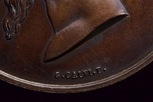 Medaglia Vittorio Emanuele II (1861 - 1878) in bronzo  - Asta Medaglie, Ordini e Decorazioni - Associazione Nazionale - Case d'Asta italiane