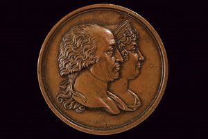 Medaglia in bronzo  - Asta Medaglie, Ordini e Decorazioni - Associazione Nazionale - Case d'Asta italiane