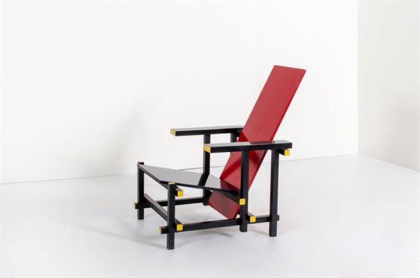 RIETVELD GERRIT THOMAS : Red/Blue chair  - Asta Asta 147 Design - Associazione Nazionale - Case d'Asta italiane