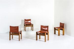 SCARPA AFRA E TOBIA - Quattro sedie mod. Monk