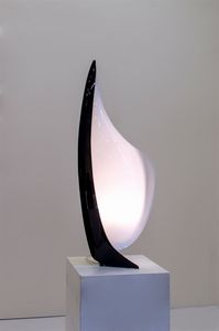 ROUGIER - Lampada da tavolo in plexiglass. Anni '70 cm 97x40